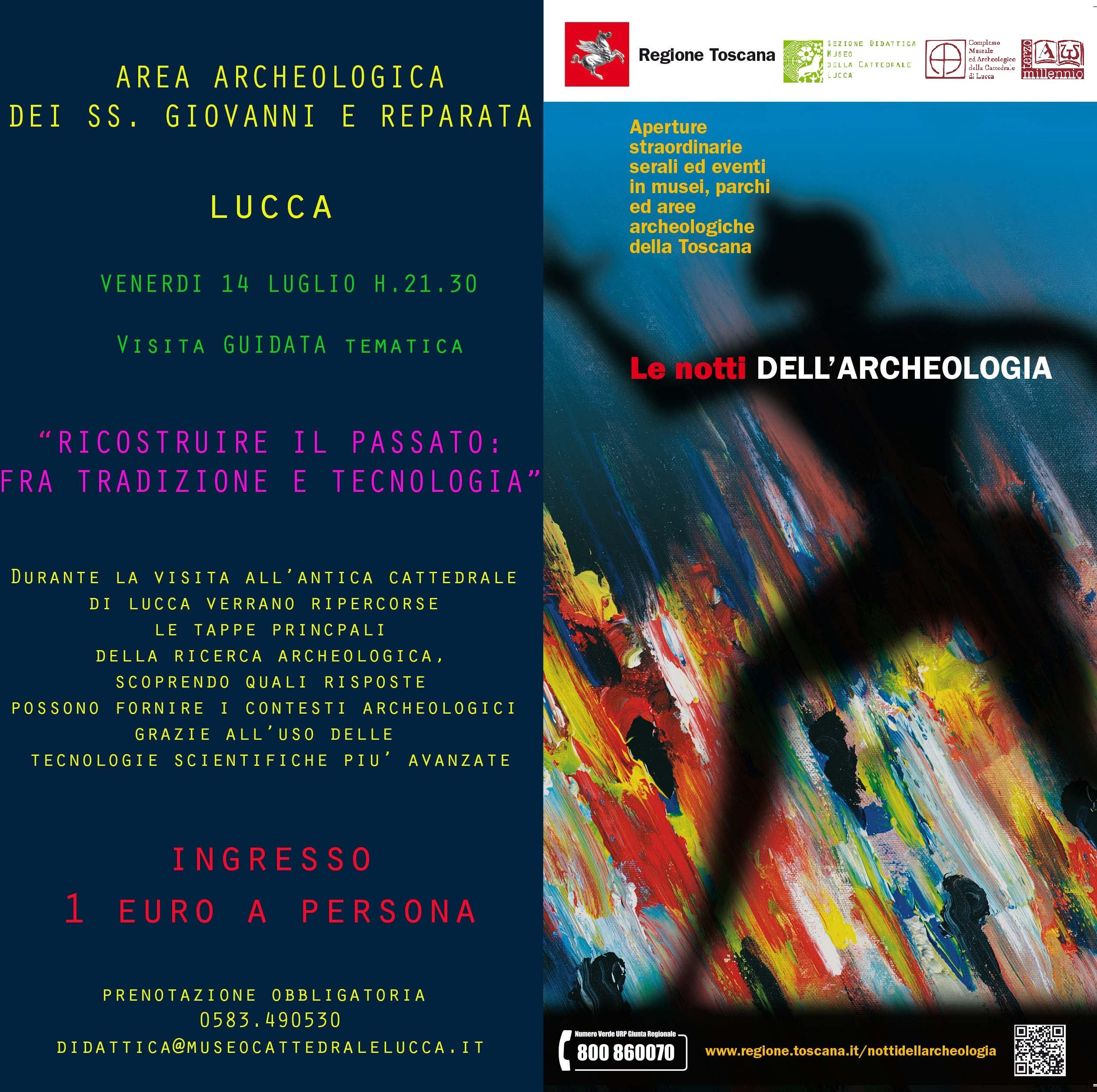 AREA ARCHEOLOGICA DI SS. GIOVANNI E REPARATA VENERDI 14 LUGLIO ore 21:30 